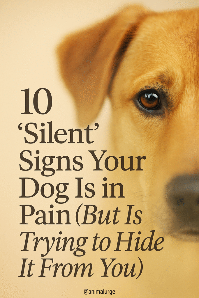 10 'Silent' Signs Your Dog Is in Pain (But Is Trying to Hide It From You)